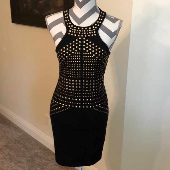 Express Dresses & Skirts - Express gold studded dress